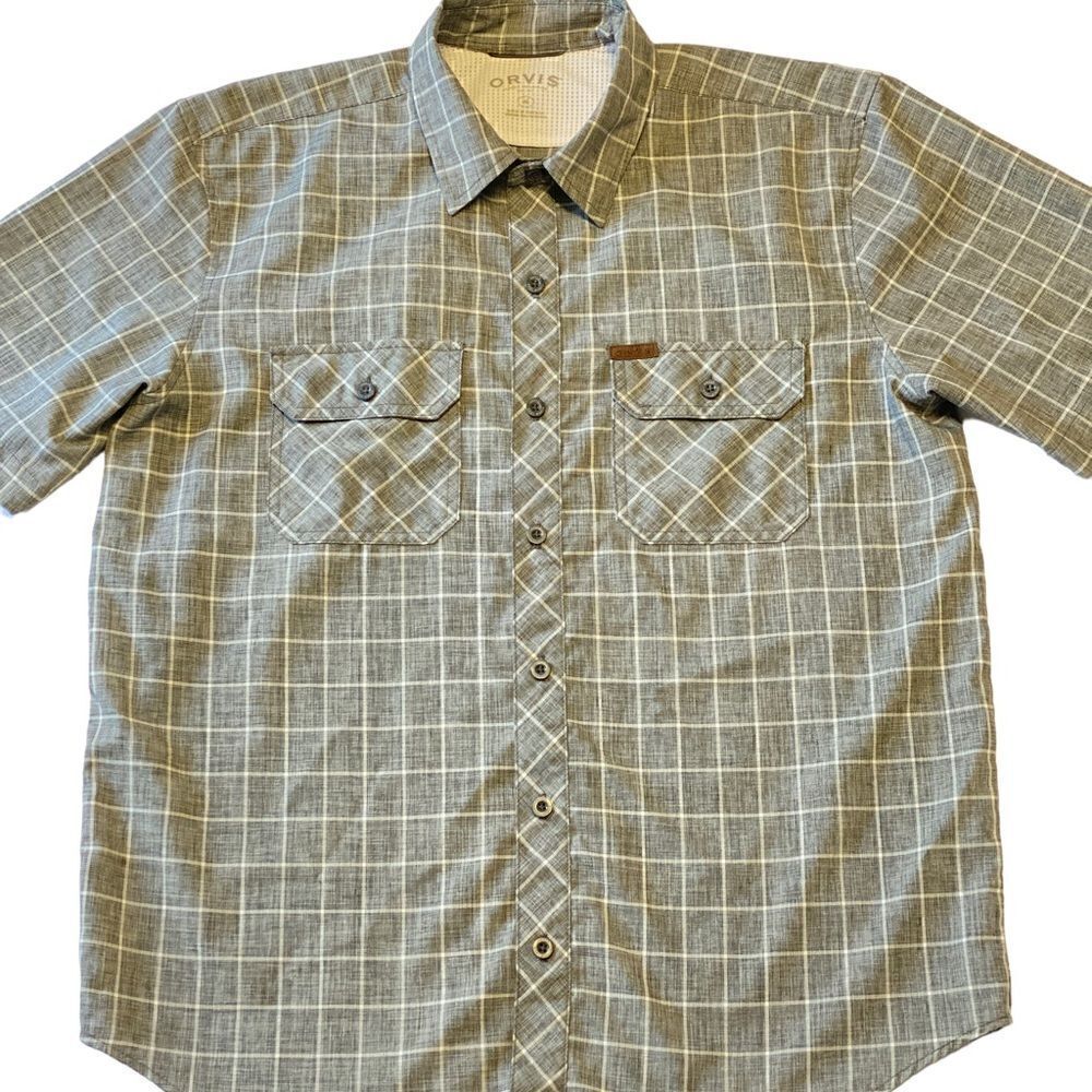 Orvis Classic Collection Plaid Tech Button-Up Short Sleeve Shirt - Picture 6 of 11